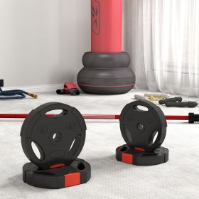 Barbell Weights Set for Weightlifting And Strength Training2 X 11lbs Plates + 2 X 5.5lbs Plates