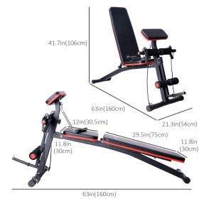 Adjustable Foldable Press Bench for Weight Training Dumbbell Exercises Gym Chair