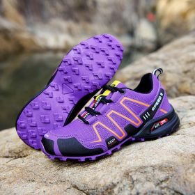 Men's Shoes Off-road Running Shoes Solomon Travel Hiking Shoes Hiking Boots (Option: 908 Purple-36)