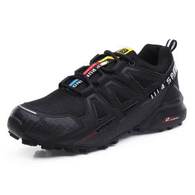 Outdoor Hiking Shoes Men's Casual Hiking Shoes (Option: Black-41)