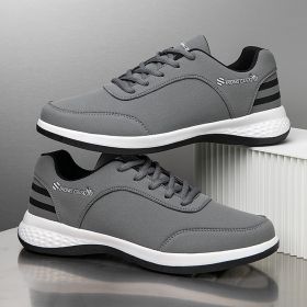 Casual Breathable Running Shoes Wear-resistant Sports Board (Option: Gray-39)