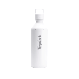 ThirtyO 30oz Stainless Steel Bottle Compatible with Sodastream Machines (Color: White)