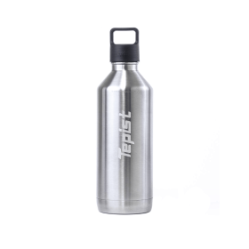 ThirtyO 30oz Stainless Steel Bottle Compatible with Sodastream Machines (Color: Silver)
