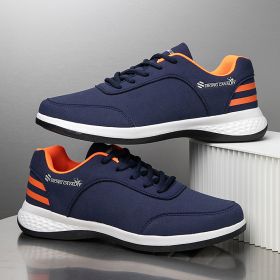 Casual Breathable Running Shoes Wear-resistant Sports Board (Option: Blue-40)