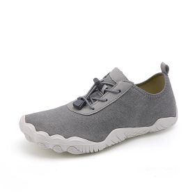 Fitness Leisure Swimming Wading River Trekking Non-slip Breathable Beach Shoes (Option: Gray-46)